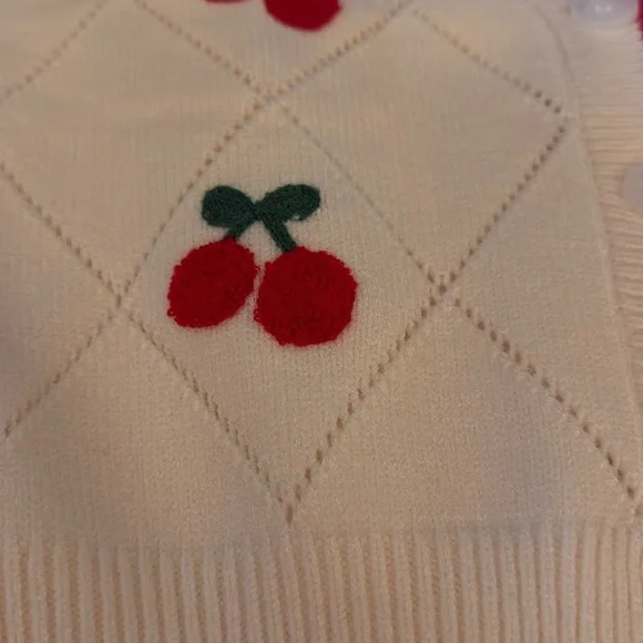 🍒🍒🍒Jessica Simpson 2025 Cherry cardigan 🍒🍒🍒 - Picture 4 of 11